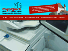 Tablet Screenshot of copyquick-thun.ch